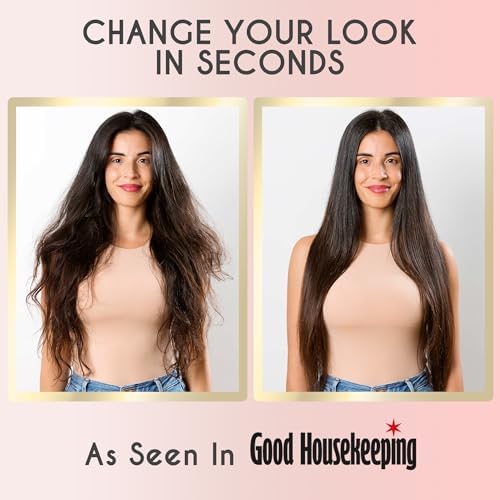 ELLA BELLA® Ceramic Flat Iron Hair Straightener • Professional Straightening Iron • Digital Display to Accurately Control Temperature • As Featured in Good Housekeeping