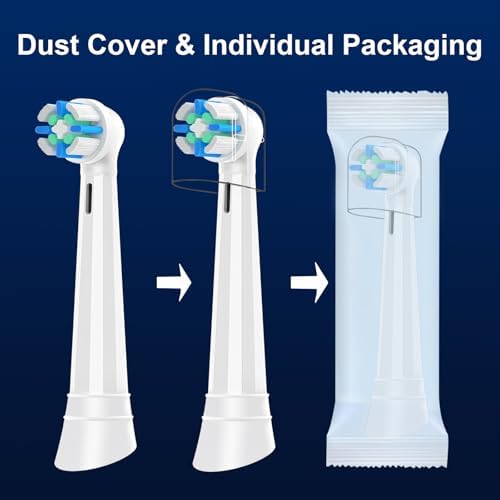 Replacement Heads Compatible with Oral B iO, IO Replacement Toothbrush Heads Compatible with Oral-B iO Series 2 3 4 5 6 7 8 9 10 Handle, Medium Hardness