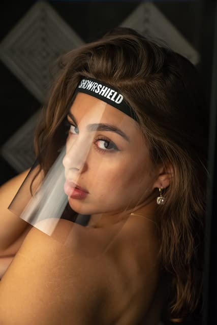 Plus-Keeps your face dry while you're showering & shampooing. Any reason to keep your face dry while in the shower.