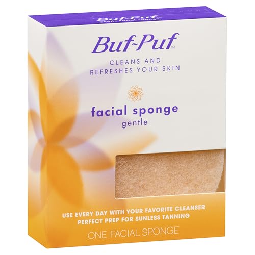 Buf-Puf Reusable All-Purpose Facial Sponge, Gentle (Pack of 6)