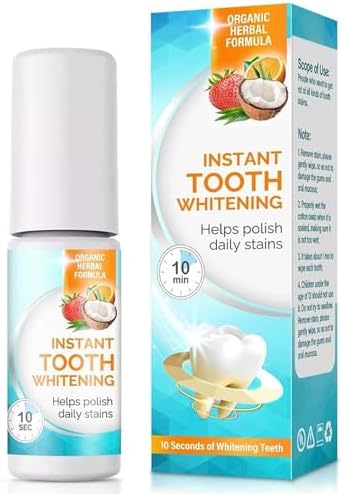 Tooth Paint, Instant Teeth Whitening Paint, Gentle & Safe White Paint for Teeth, Portable & Simple, Long-Lasting, Get Confident Smile at Home
