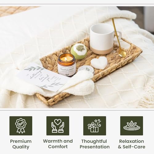 Sympathy Gift Basket for Women-Get Well Soon, Comfort Gifts for Grieving Friends, Women Birthday Gifts, Condolence-Encouragement Gift for Sick Friends and Loved One's, Get Well Soon Care Package