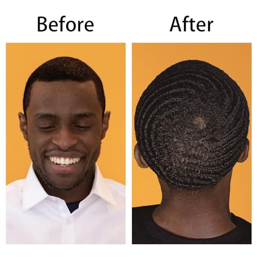 Wave Pomade for Men Strong Hold Easy Wash Hair Cream Grease, Promotes Layered Waves, Moisture, Shine, Brush and Durag Cap Set