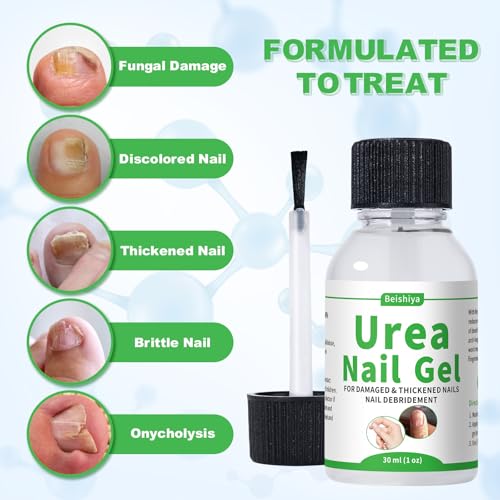 Urea Nail Gel 40% – Deeply Repairs Fungal Damage, Yellow, Black, Discolored Nail | Softens Thick Nails & Cracked Heel Calluses | Urea Gel for Nails, Fast-Absorbing, Lasting Effects, No Recurrence