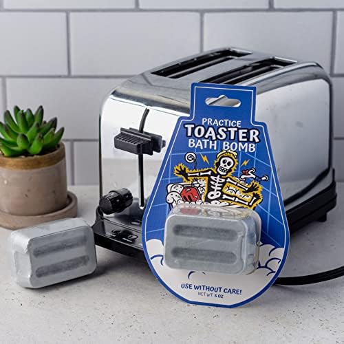 Toaster Bath Bomb – Funny Gag Gift for Adults, Hilarious Office Prank, White Elephant, Secret Santa, Stocking Stuffer for Men, Women, Teens, and Coworkers
