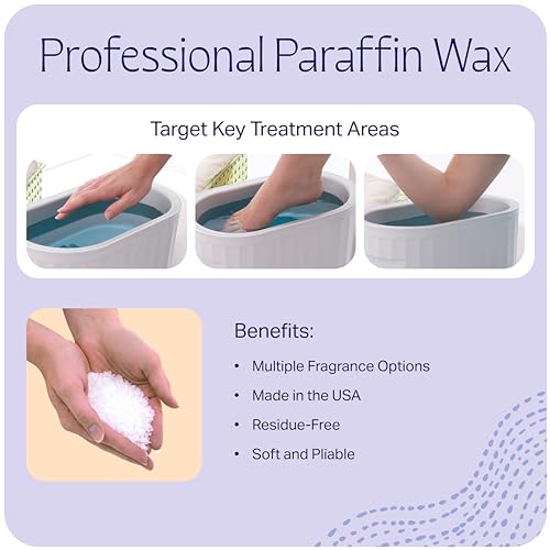 Therabath Paraffin Wax Refill - Thermotherapy - Use to Relieve Arthritis Discomfort, Stiff Muscles, & Dry Skin - for Hands, Feet, Body - Deeply Hydrates - Made in USA, 4 lb. Eucalyptus Rosemary Mint