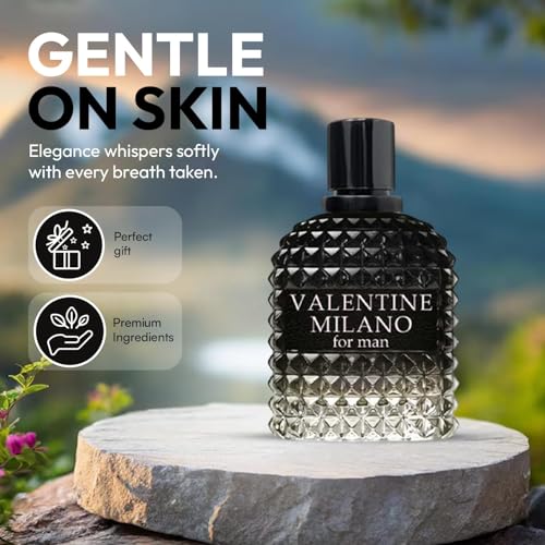 Signature Scent 4-Piece Fragrance for Men Includes Salvage/Cool Boy/Lion Versatile Black/Valentine Milano of Woody, Spicy, Citrus & Aromatic Cologne for Men