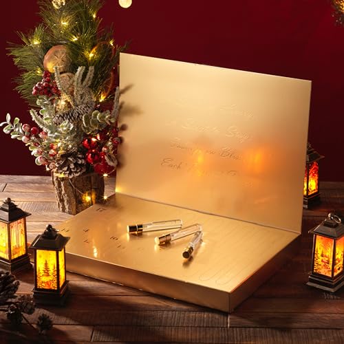 Advent Calendar 2025 Adult Women – 24pc Perfume Gift Set for Her – Christmas Beauty Gifts for Women, Wife, Mom, Teen Girls Floral Fragrance Sampler, Travel-Size Perfumes - Holiday Countdown Calendar