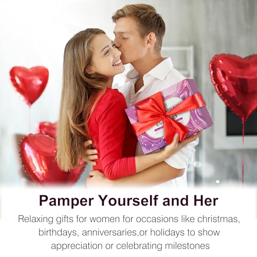 Self Care Gifts for Women,Unique Relaxing Birthday Gifts for Mom Wife Her,Stress Relief Spa Gifts Basket for Mothers Day Sister Friendship,Vanilla Bath Care Package Gift Set,Christmas Stocking Stuffer
