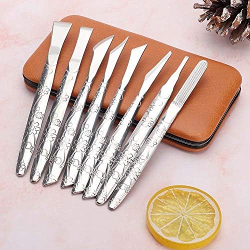 Watris Veiyi 8PCS Foot Shaver Pedicure Tool, Pedicure Knives Set, Stainless Steel Dead Skin Removal Kit, Foot File Callus Nail for Women Men Care Feet