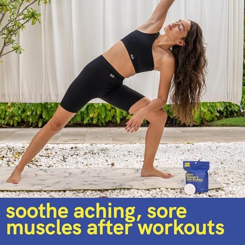 Zensah Sport Recovery Bath Bombs - Magnesium Epsom Salt for Soaking Sore Muscles, Birthday Gifts, Made in USA with Essential Oils, Peppermint and Eucalyptus Relaxation for Athletes, Men and Women
