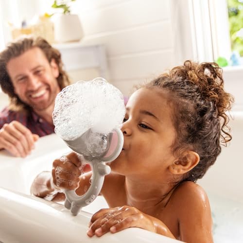 Munchkin® Color Buddies™ Moisturizing Bath Water Color Tablets, 40 Pack, Yellow/Pink/Blue/Purple & Bubble Bestie Elephant Bubbler Baby and Toddler Bath Toy