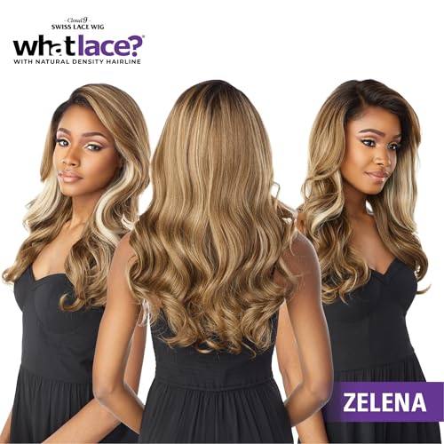 Sensationnel What Lace 13X6 Wigs - Zelena Lacefrontal Hand Tied Glueless Synthetic With Natural Density Preplucked Hairline (1B OFFBLACK)
