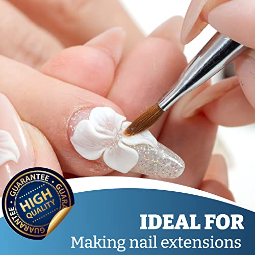 Mia Secret Clear Brush-on Nail Sculpting Gel, 0.5 oz - Biobuilder Clear Builder Gel in a Bottle For Nail Extensions and Natural Nails