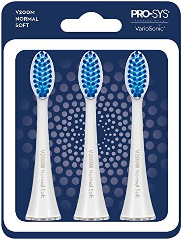 PRO-SYS® VarioSonic® V200M Normal Soft Replacement Heads, Pack of 3. Also fits Burst Brush!