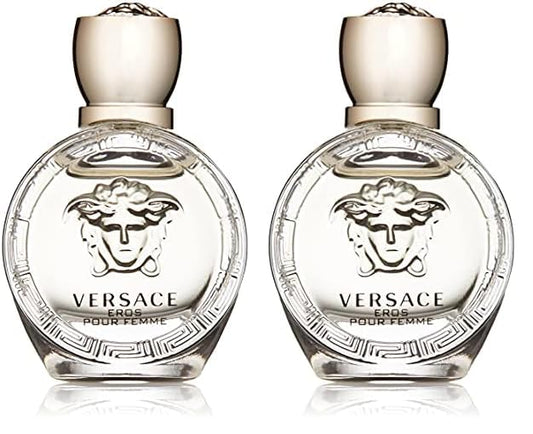Versace Eros Pour Femme Women's Edp Splash, 0.17 Ounce (Pack of 2)