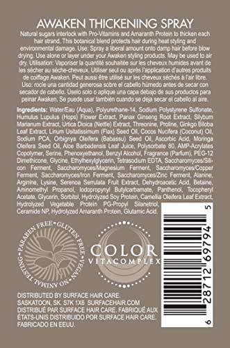 Surface Hair - Awaken Thickening Spray, Pre-Style Conditioning and Protection, 4 Fl. Oz.