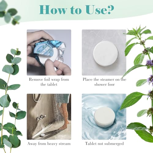 W&E Choice Shower Steamers Aromatherapy - Shower Bombs Birthday Gifts for Women, Eucalyptus Mint Essential Oils for Daily Relaxation & Stress Relief, Gift for Women & Men, Mom, Teen 18 Pack