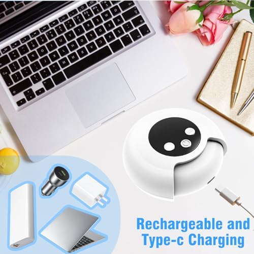 Electric Nail Clipper, 3 in 1 Electric Toenail Clippers for Seniors, 3 Speed Automatic Electric Nail Trimmer, Portable Fingernail Clipper with Led Light Rechargeable Electric Polishing for Women Men