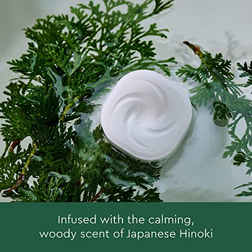 MyKirei by KAO Onsen Therapy Soothing Mineral Bath Soak, White Bath Tablet, Relieve Tired Muscles & Stress, Japanese Hinoki, 5 Count