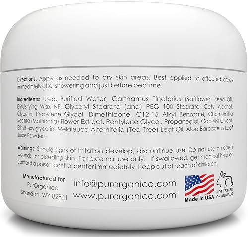 Urea 40% Foot Cream - Made in USA - Callus Remover - Moisturizes & Rehydrates Thick, Cracked, Rough, Dead & Dry Skin - For Feet, Elbows and Hands - With Pumice Stone and Brush