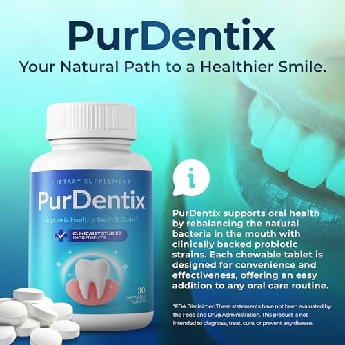 Oral Health Probiotic – 4-Strain Formula for Healthy Gums, Teeth & Fresh Breath – 90 Chewable Tablets