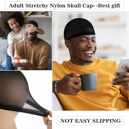 Ramede Stocking Wave Cap for Men Adult Stretchy Nylon Skull Wave Lightweight Beanie Caps Waves for Man Women(20 Pcs)