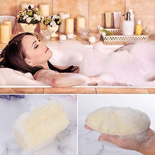 NileCart 22 in Egyptian Loofah - Natural exfoliating Body Scrubber Shower Loofah | Body Scrubber Exfoliator Natural Sponge - Luffa for Men and Women