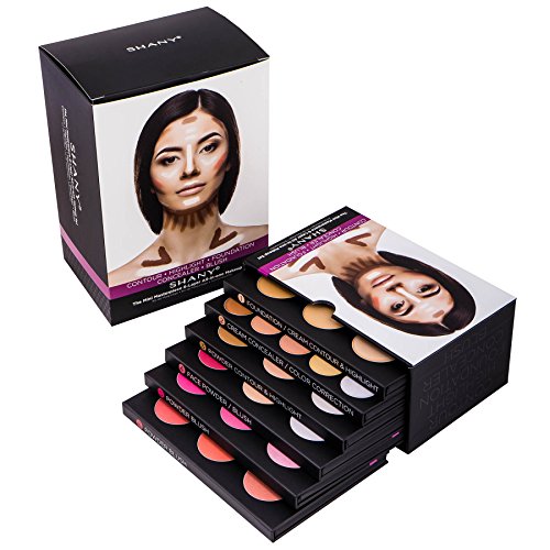 SHANY The Mini Masterpiece 6 Layers Makeup Foundation, Concealer, Camouflage, Contour, Blush and Face Cosmetics Sets - 6 Make up Kits Palettes