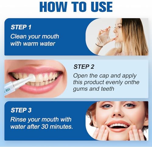 Taileden Gum Repair Therapy Gel, Taileden™ GumCareGel, Gum Shield Therapy Gel for Recessed Gums,Teeth Whitening Essence Pen Reduce Yellowing Oral Care