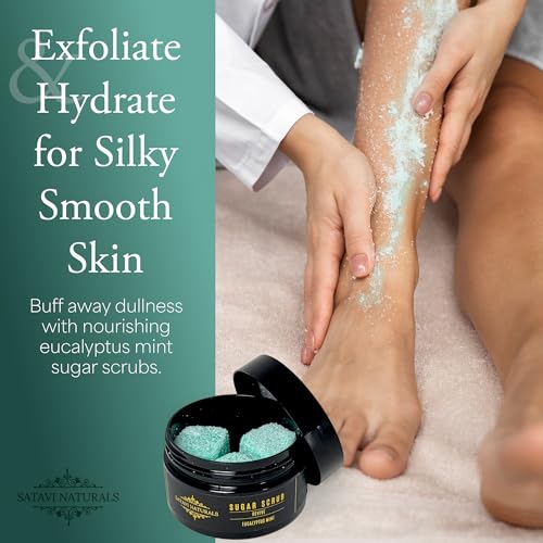 The Early Riser Self Care Kit - Includes Steam Eye Mask, Aromatherapy Shower Steamers, 24K Gold Eye Masks, Eucalyptus Mint Sugar Scrub - Morning Relaxation & Self Care Gifts for Women