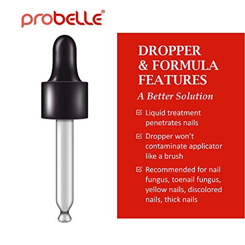 Probelle Natural Fungal Nail Oil, Nail Color Restoration, Clear Topical Solution .5 oz/ 15 ml