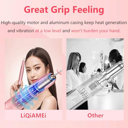 Electric Nail Drill, Professional Portable Drill Nail, 14 in 1 Acrylic Nail Drill Kit, USB Power Supply for Acrylic, Gel, Dip Powder, Manicure, Pedicure, Polishing Shape