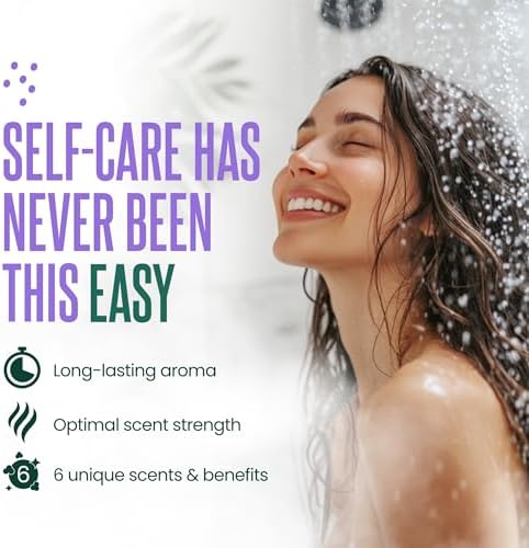Cleverfy Shower Steamers Aromatherapy for Women and Men – Self-Care Shower Bombs for Stress Relief and Relaxation – 12 Tablets