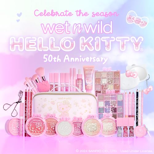 wet n wild Hello Kitty 3-Piece Multi Stick Set, Multi-Functional Versatile Shades, Shimmery Rich Pigmented Cream to Powder Glittery Formula, Cruelty-Free & Vegan