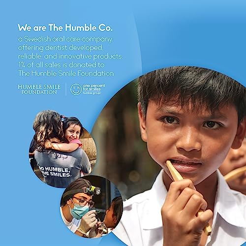 The Humble Co. Plant Based Electric Toothbrush Heads 4pk - Replacement Heads Compatible with Philips Sonicare Toothbrush, Helps Remove Plaque and Eliminate Bad Breath (Charcoal)