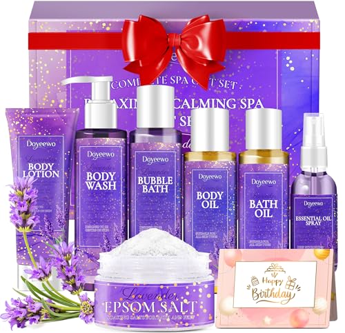 Spa Gifts for Women,Relaxing Stress Relief Birthday Gifts Spa Self Care Basket Package Gift Set for Best Friend Mom Her Wife Sister Anniversary Valentines Mothers Day Christmas Stocking Stuffers