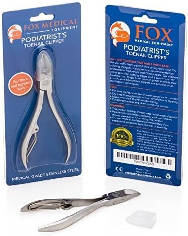 Toenail Clippers for Thick Nails, Medical Grade Stainless Steel Nail Nippers Trusted by Podiatrists for Seniors, Men, and Women – Ideal for Thick Toenails & Foot Care