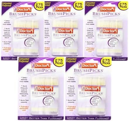 The Doctor's BrushPicks Interdental Toothpicks (275 Count (Pack of 5))