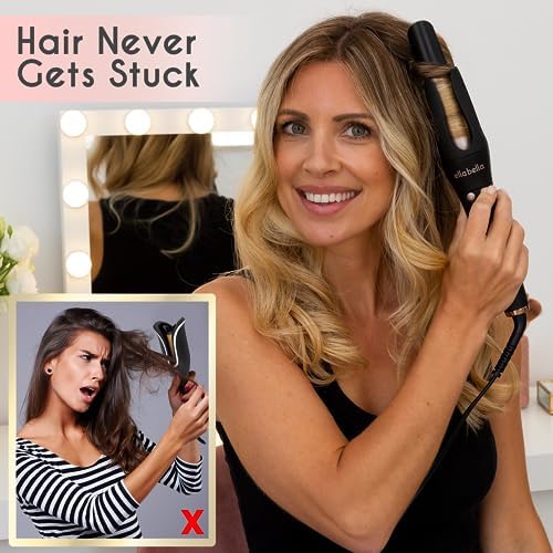 ELLA BELLA® Automatic Rotating Curling Iron • Auto Hair Curlers • Easy to Use • Digital Display to Accurately Control Temperature • Transform Your Look in Seconds • Ideal for Longer Hair