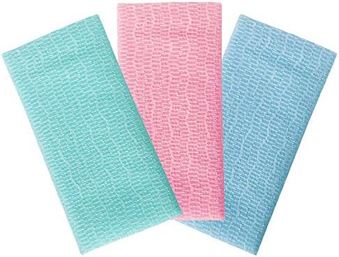 Premium Exfoliating Washcloth Towel(3 Color) Korean Loofah Bath Sponge Long Back Scrubber African Bath Sponge African Long Net for Shower/It Becomes Softer as You use.by NOPIGO