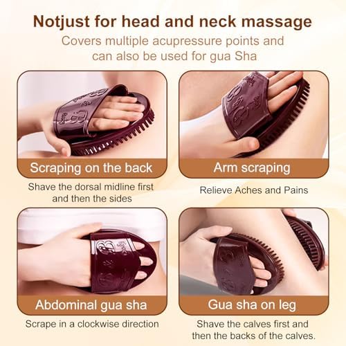 2pcs Meridian Brush Massage Brush,Beauty Salon Professional Custom MeridianBrush, Full Body Relaxation Meridian Massage Brush