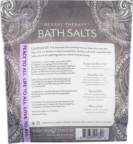 Soothing Touch Lavender Bath Salts Pouch, 32 oz