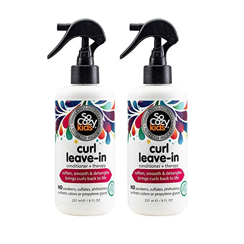 SoCozy Socozy Curl Spray Leave-in Conditioner for Kids Hair Detangles and Restores Curls 8 Fl Ounce No Parabens, Sulfates, Synthetic Colors or Dyes, 2 fluid_ounces (Pack Of 2)