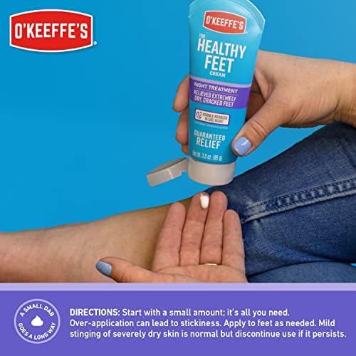 O'Keeffe's Working Hands Night Treatment Hand Cream and Healthy Feet Night Treatment Foot Cream, 7 Ounce Tube
