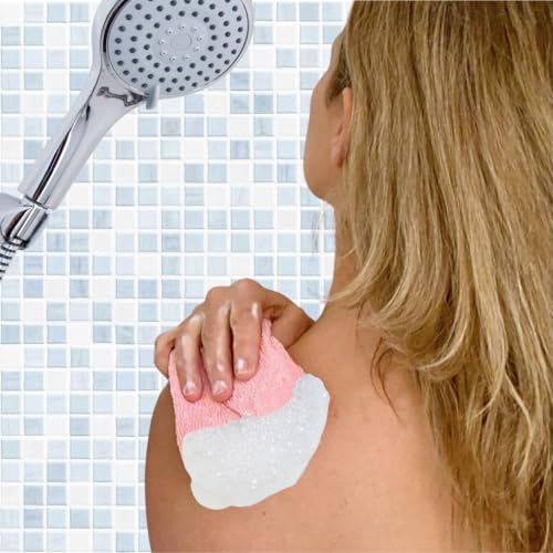 Evelots Soap Saver Sponge with Pocket - 3 Pack Terrycloth Plus Exfoliating Side for Cleansing Bar Soap -No More Wasted Soap Bits -Includes Sponge and Rope