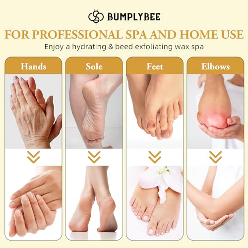 Paraffin Wax Machine for Hand and Feet - 3500ml Hot Wax Hand Wax Machine with 8 Pcs Ginger Paraffin Bath Wax, Foot Wax Paraffin Foot Care Kit, Hand Wax Machine, Moisturizing and Exfoliating