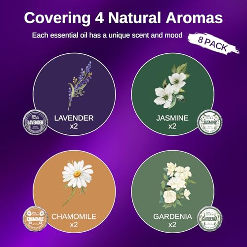 W&E Choice Shower Steamers Aromatherapy - Shower Bombs with Natural Essential Oils for Daily Relaxation & Stress Relief, Birthday Gifts for Women & Men, Mom, Teen 8 Pack