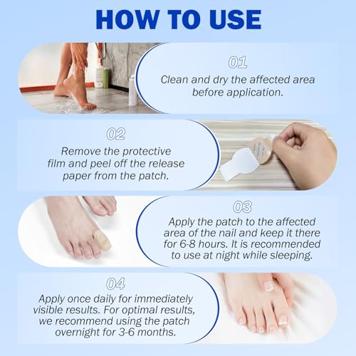 Toenail Fungus Treatment Extra Strength Nighttime Renewal Fungal Nail Patches - 21 Patch - Overnight Repair for Nail Fungus Damage, 8-Hour Treatment Restores Healthy Appearance (21 Count (Pack of 3))