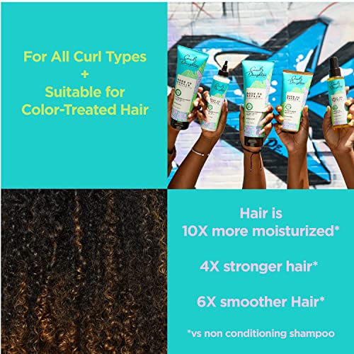 Carol's Daughter Born To Repair Leave In Hair Cream, Moisturizing, Curl Defining and Anti Frizz Hair Care for Curls with Shea Butter, 6.8 Fl Oz